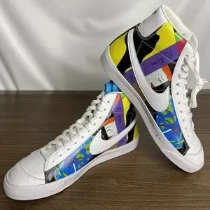 Nike | Shoes | Nike Flyleather Blazer Multicolor 77 Qs  display picture 2